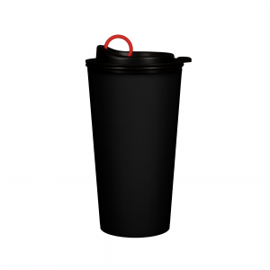 Black GOTKUBEK Cup Stock image with red stopper ring.
